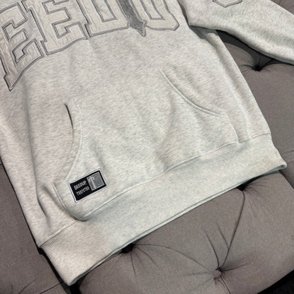 Geedup X Trapstar Team Logo x Irongate T Hoodie 'White Marle Grey' (Second hand)