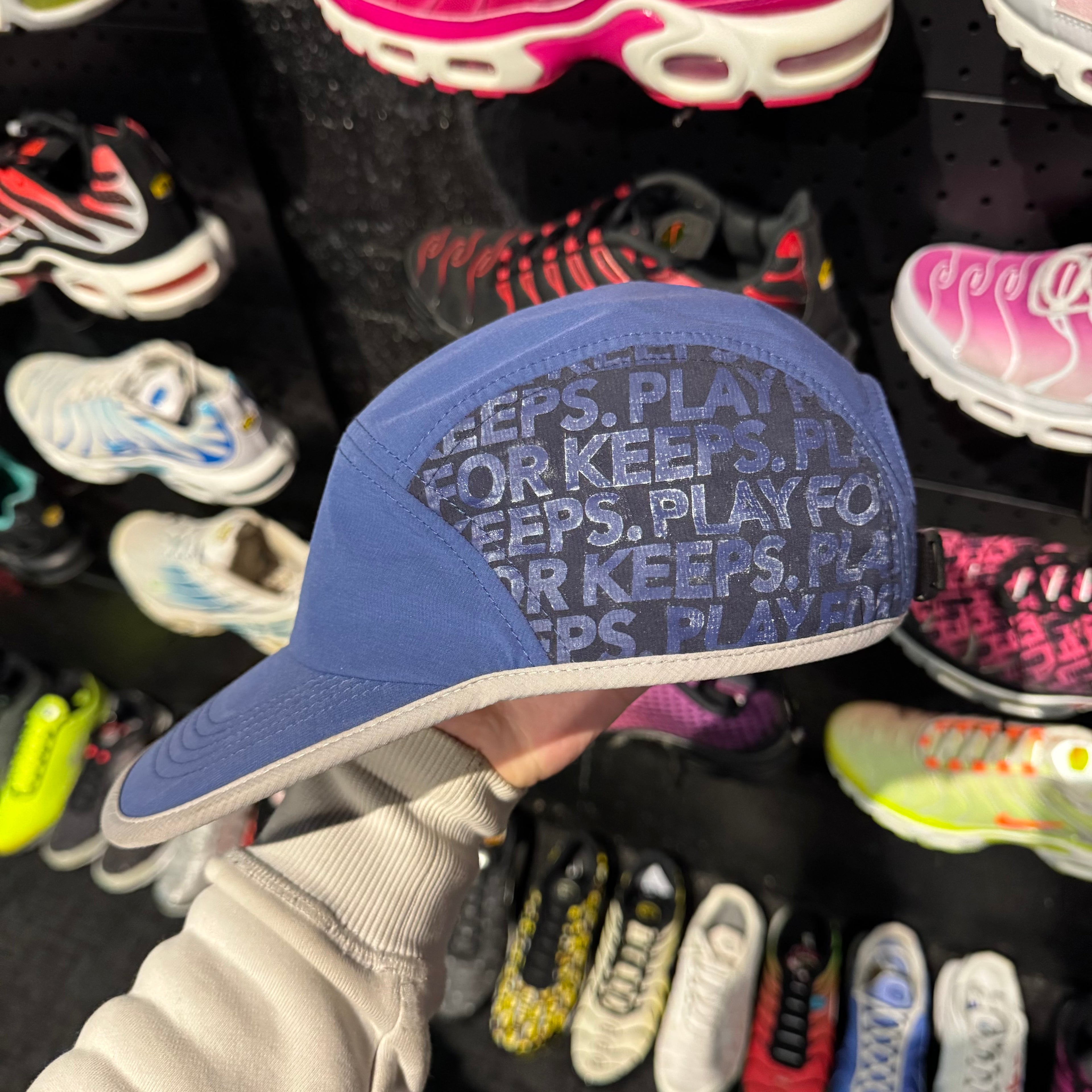 Geedup PFK handstyle 5 Pannel Cap 'Blue Monogram' (Second hand)
