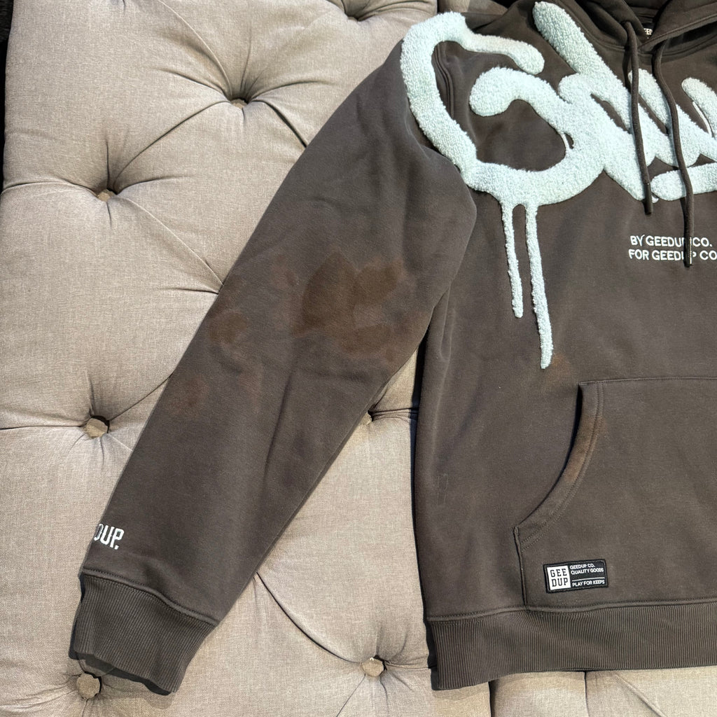 Geedup Handstyle Hoodie 'Graphite Pale Blue' (Second hand)