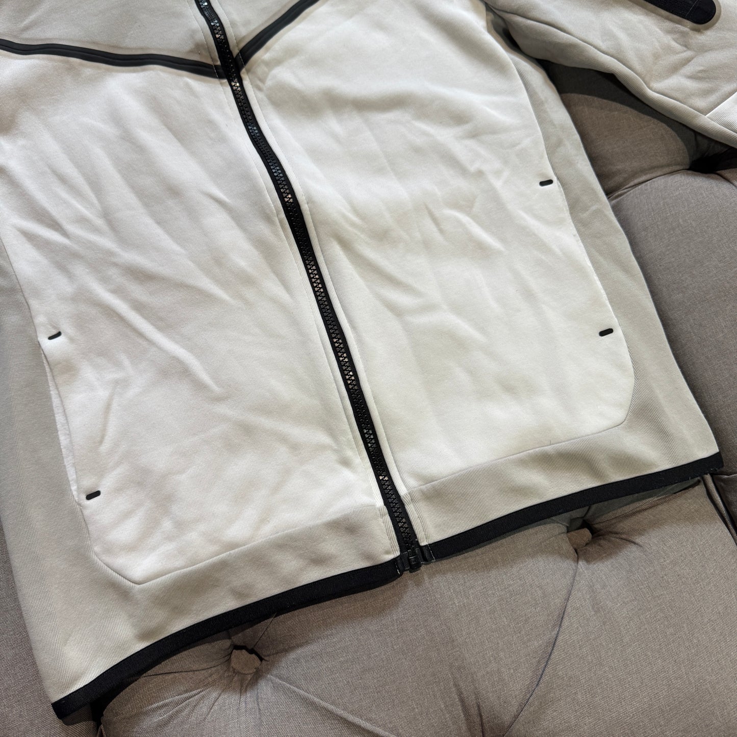 Nike Tech Fleece Jacket 'White Grey Blue' (Second hand)