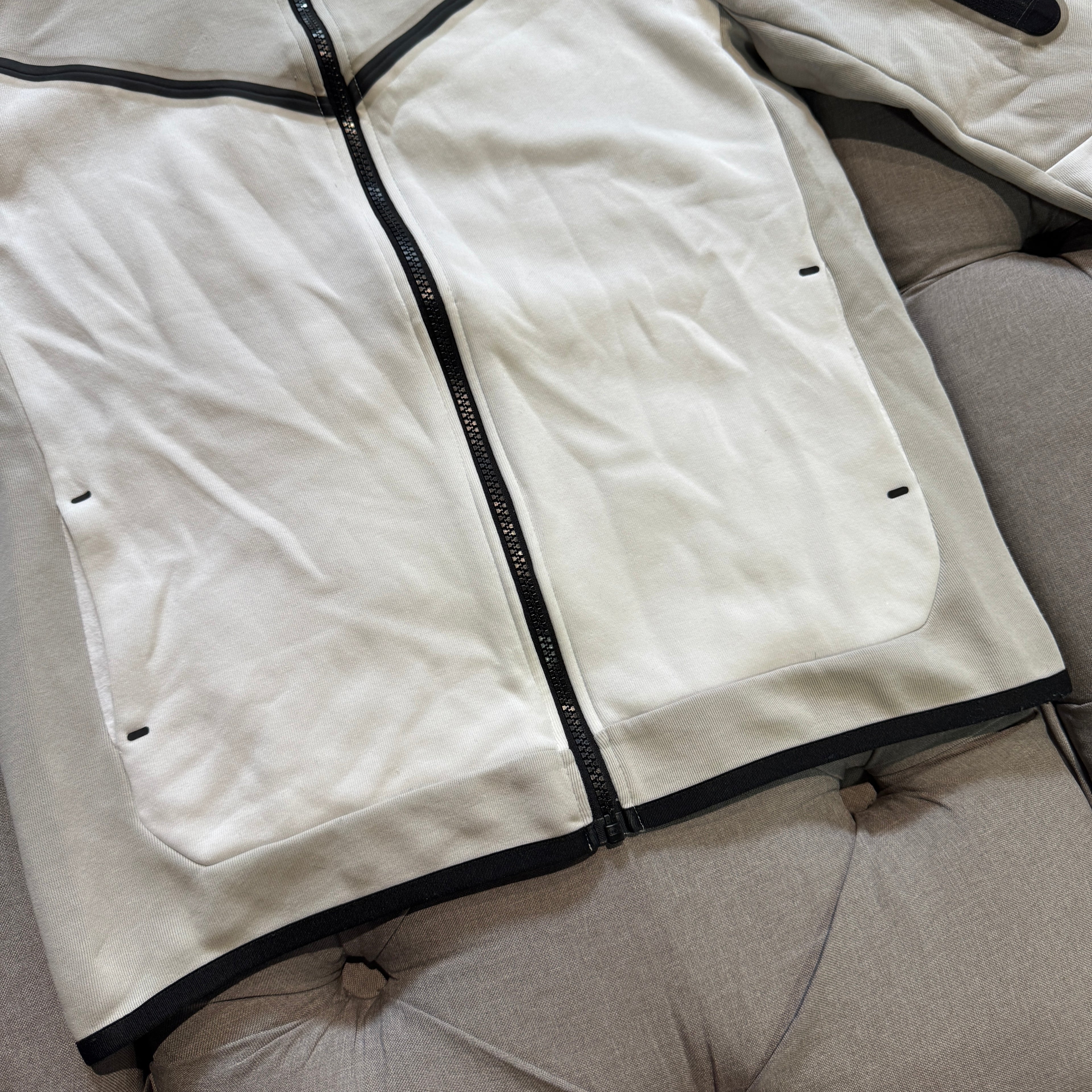 Nike Tech Fleece Jacket 'White Grey Blue' (Second hand)