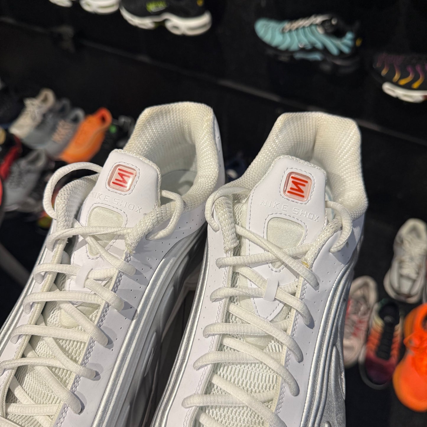 Nike Shox R4 'White Metallic Silver' (Second hand)