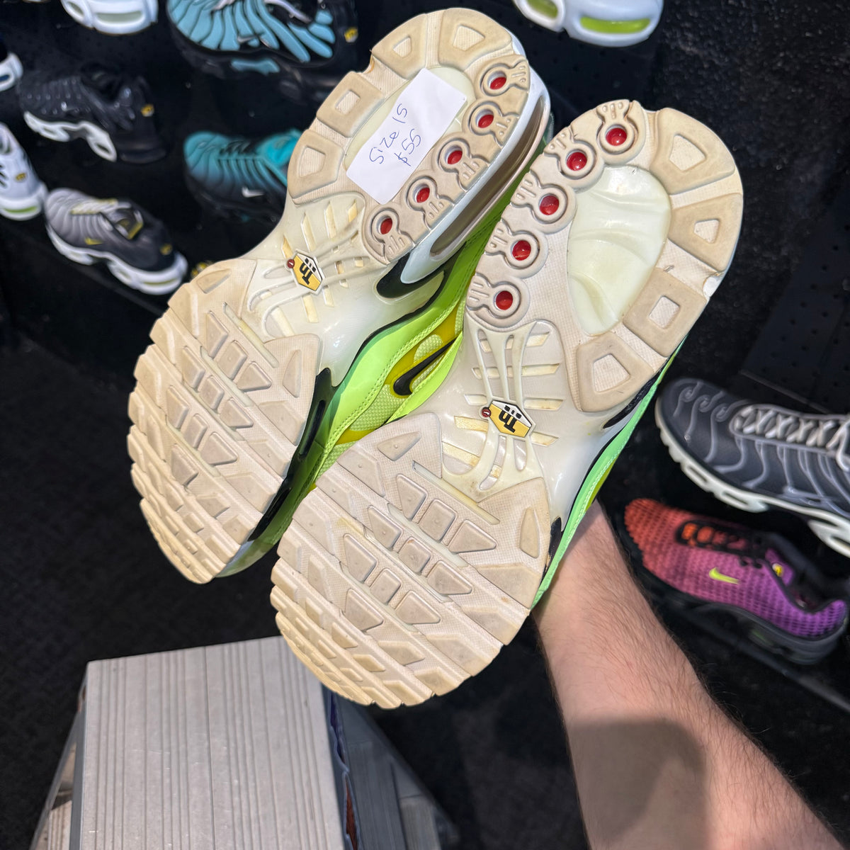 Nike Air Max Plus TN Premium 'Lime Blast Double Swoosh Overbranding' (Second hand)