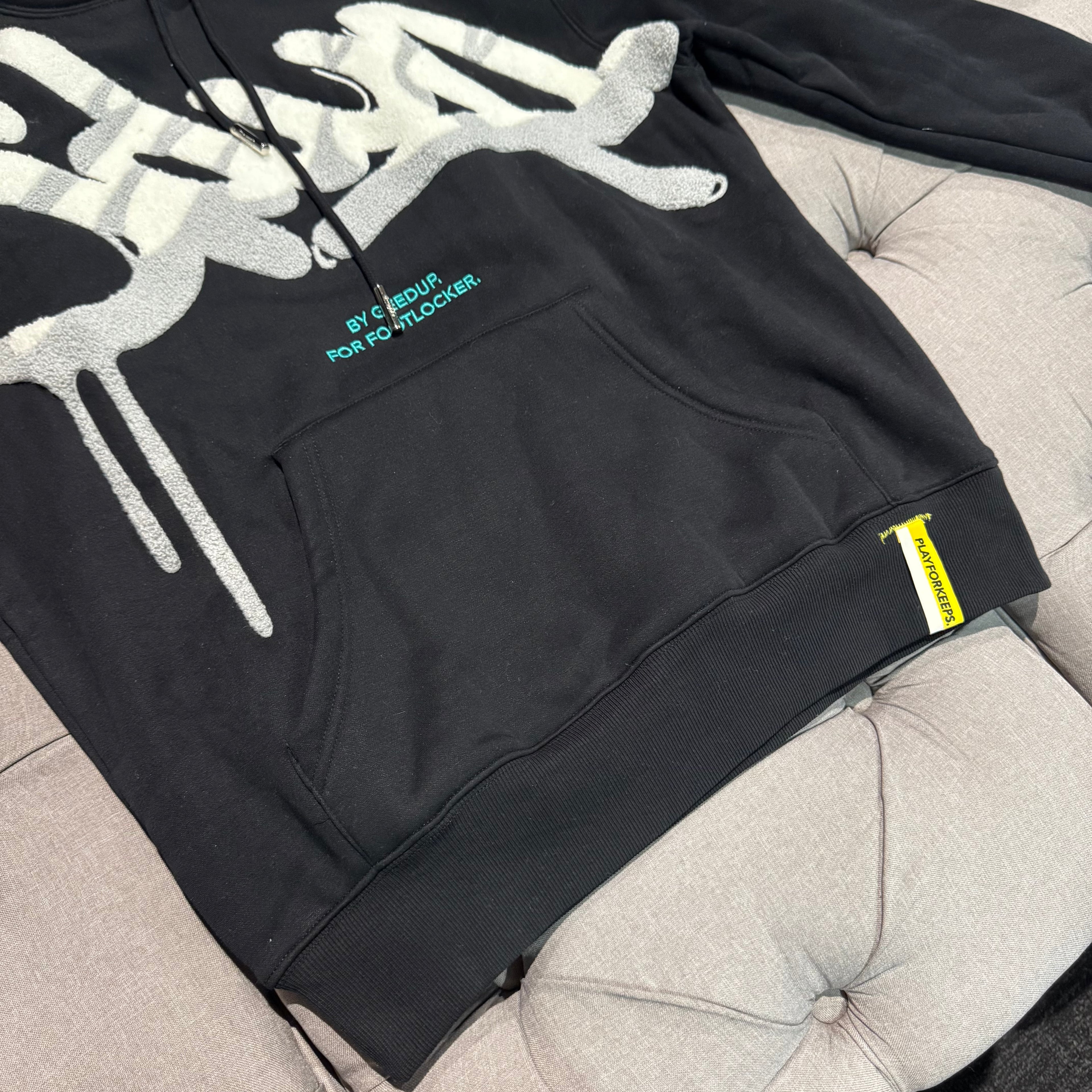 Geedup X Footlocker Handstyle Hoodie 'Black White' (Brand New)