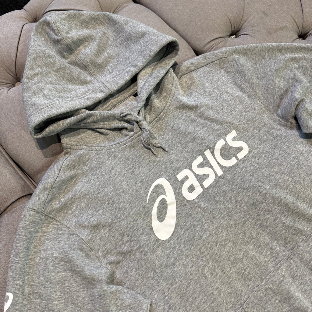 Asics Front Logo Hoodie 'Grey White' (Second hand)
