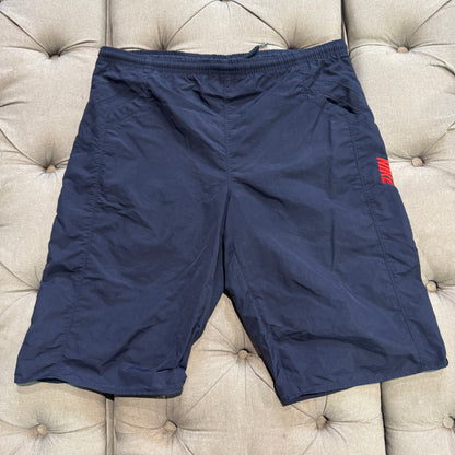 Nike Red Side Stripe Shorts 'Navy' (Second hand)