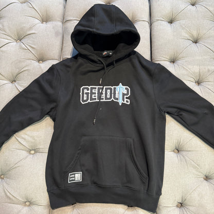 Geedup x Trapstar PFK x Irongate Hoodie 'Black Blue' (Second hand)