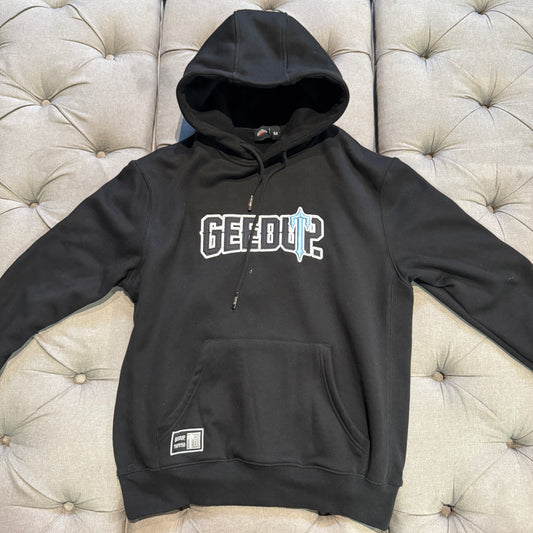 Geedup x Trapstar PFK x Irongate Hoodie 'Black Blue' (Second hand)
