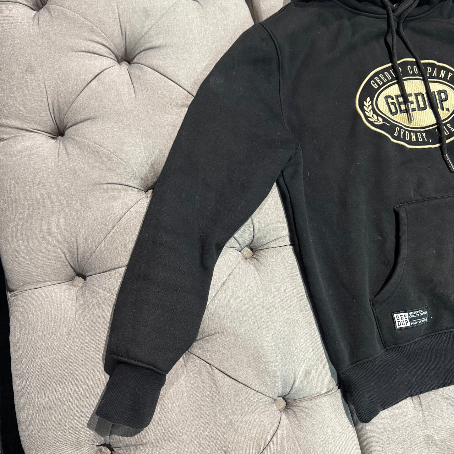 Geedup Play For Keeps Forever Hoodie 'Black Red Gold' (Second hand)