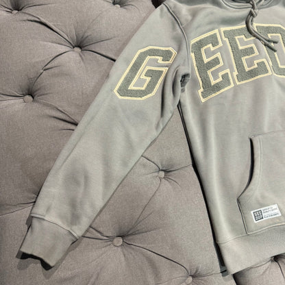 Geedup Team Logo Hoodie 'Grey Gold' (Second hand)