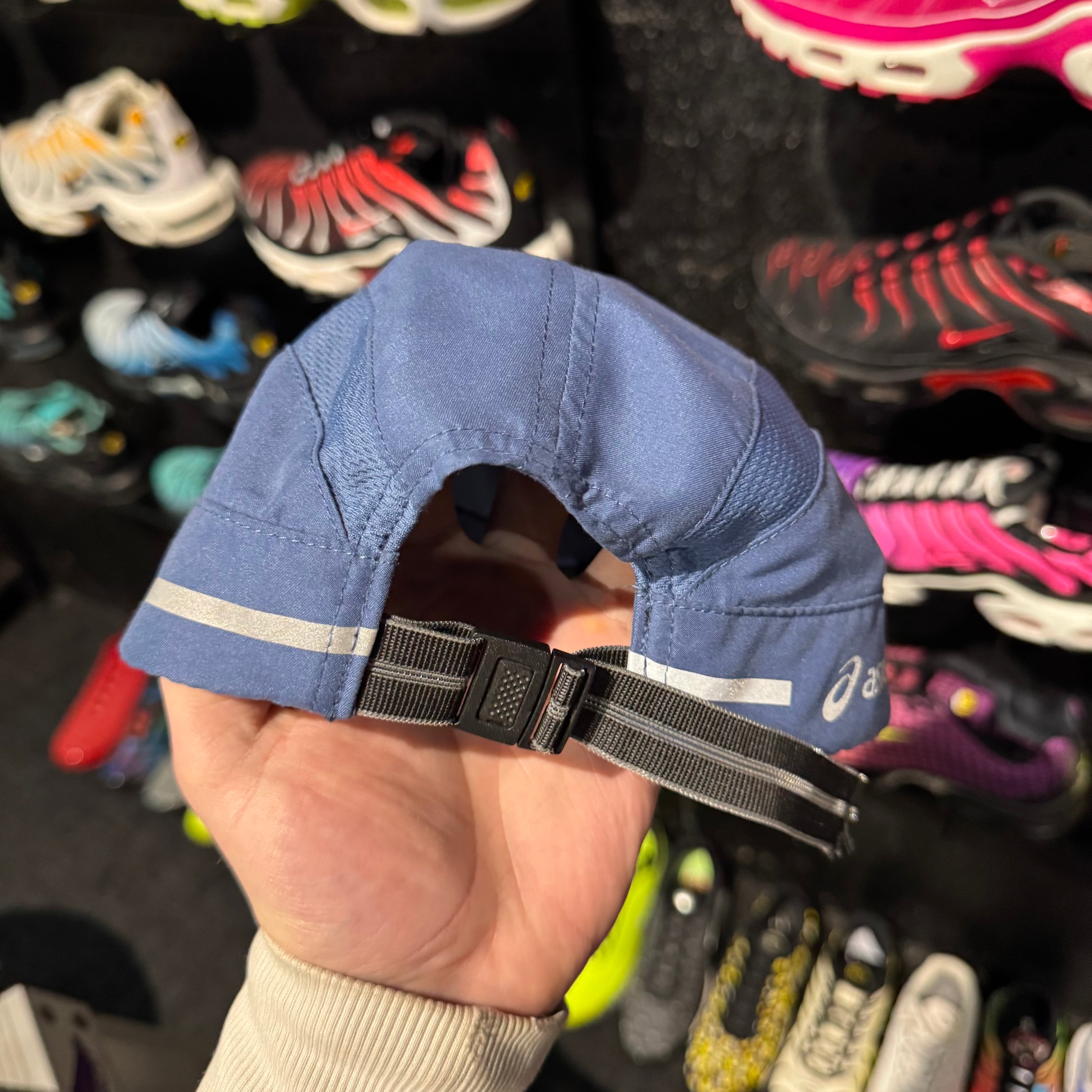 Asics Reflective Brim Logo Cap 'Navy' (Second hand)