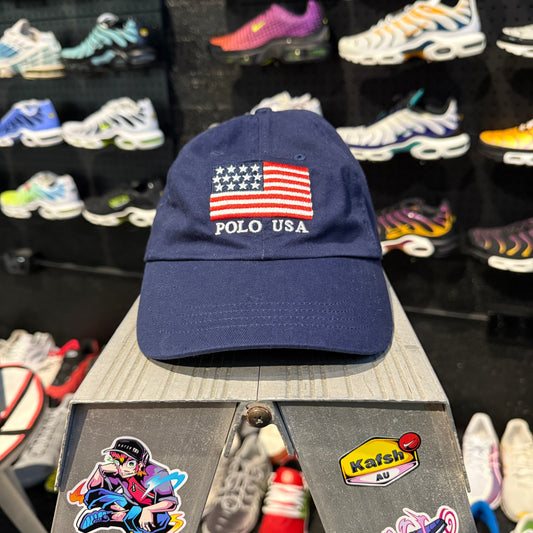 Polo Ralph Lauren Denim Flag USA Cap 'Navy' (Second Hand)