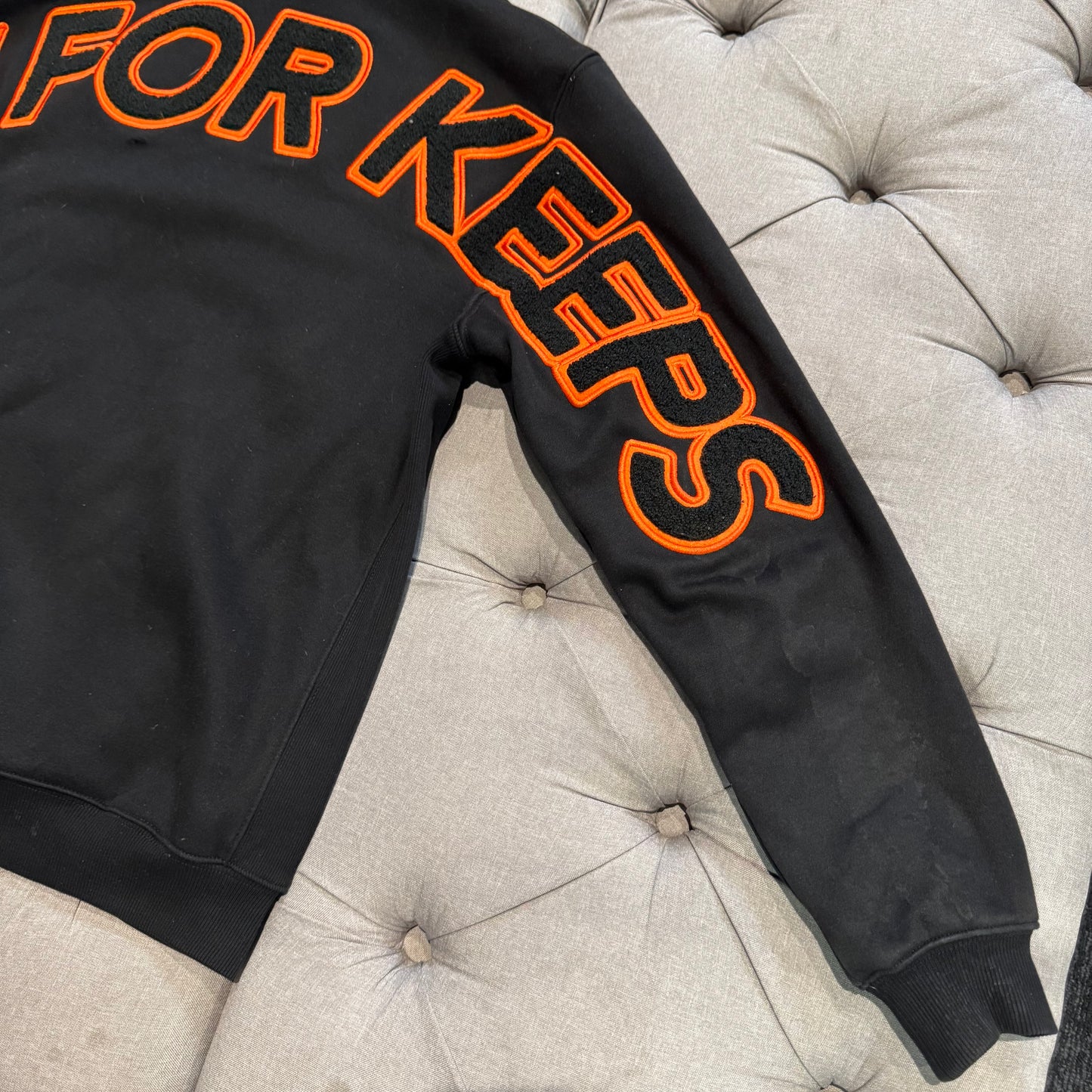 Geedup Play For Keeps Hoodie 'Black Black Orange' (Second hand)