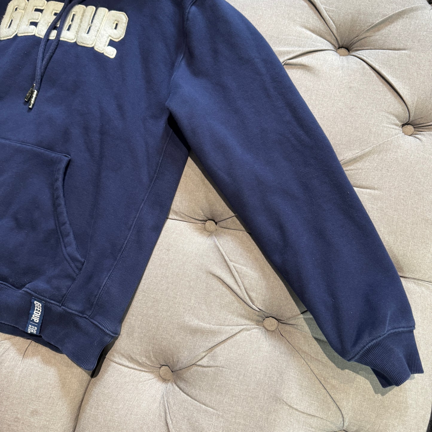 Geedup Play For Keeps Hoodie 'Navy White' (Second hand)