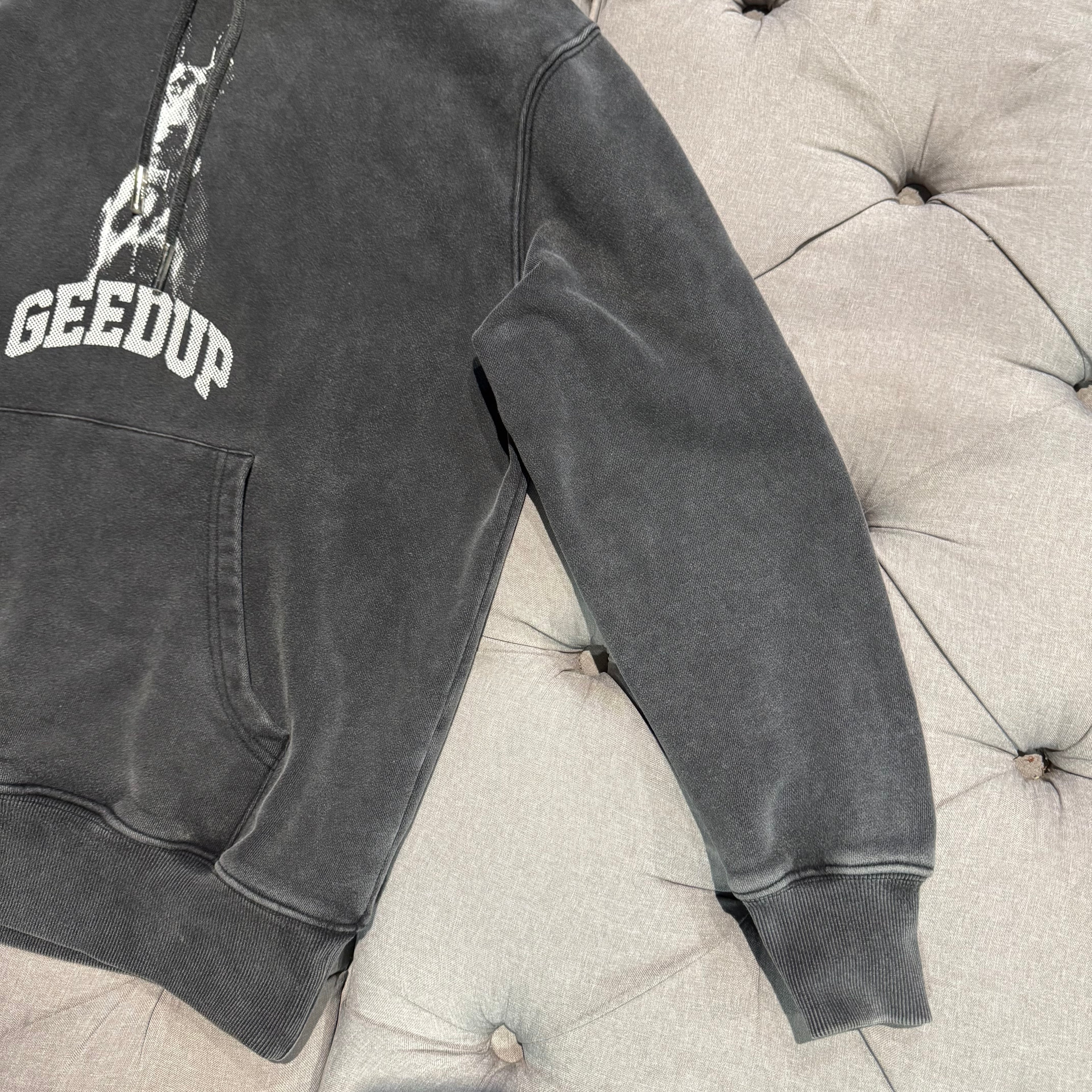 Geedup Doberman Hoodie 'Washed Black' (Second hand)