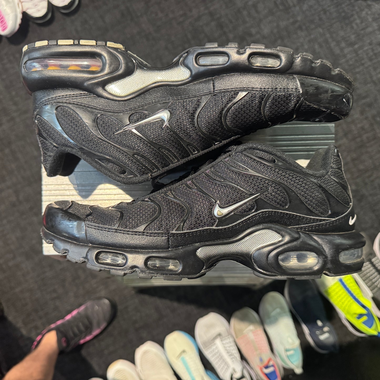 Nike Air Max Plus 'TN' Mini Swoosh Black Silver (Second hand)