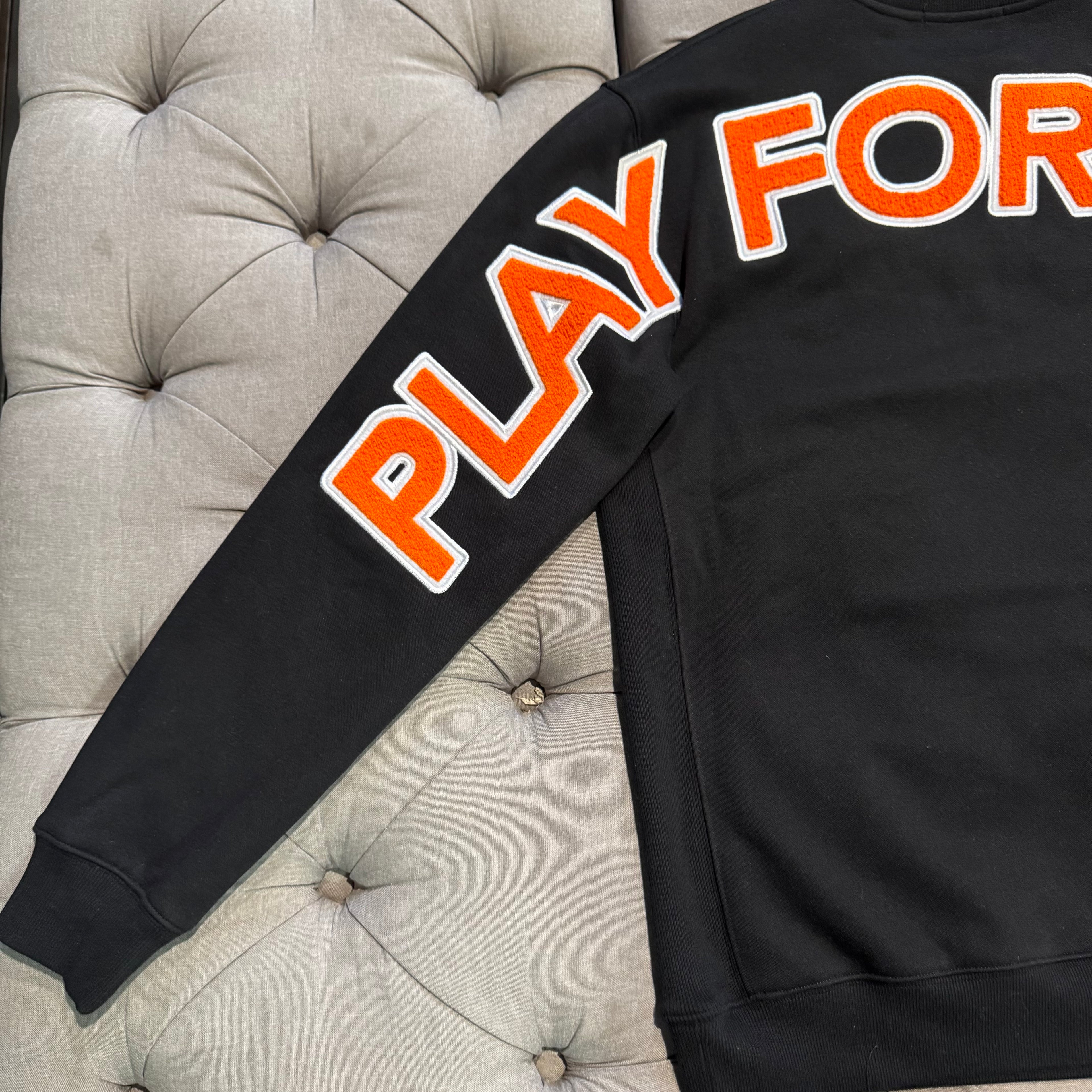 Geedup Play For Keeps Crewneck 'Black Orange' (Unreleased) (Second hand)