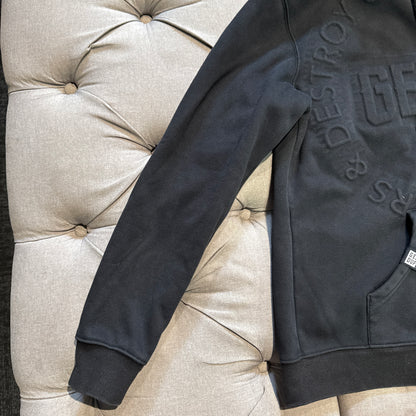 Geedup Embossed Logo Hoodie 'Blackout' (Second hand)