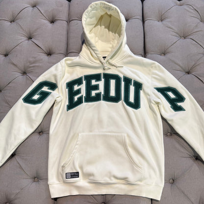 Geedup Team Logo Hoodie Cream Green' (Second hand)