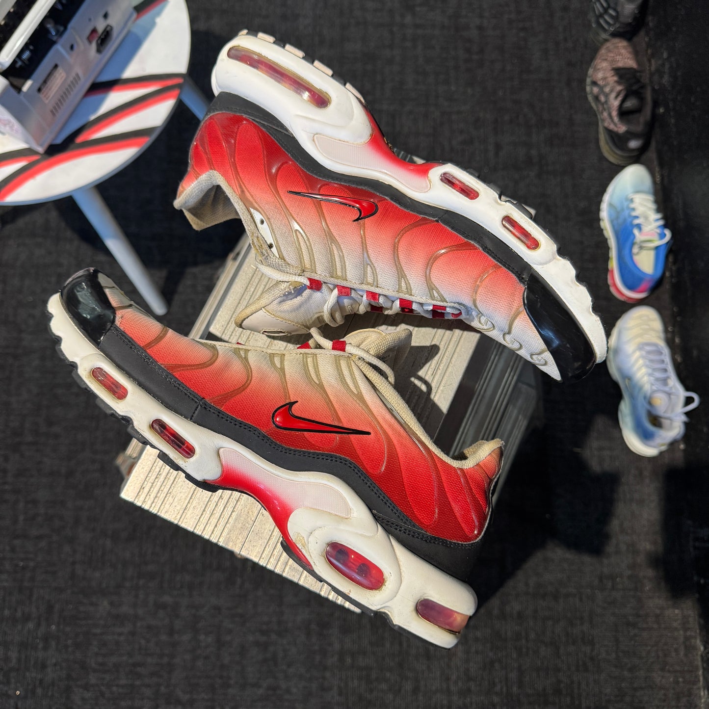 Nike Air Max Plus 'TN' White Black University Red (Second hand)