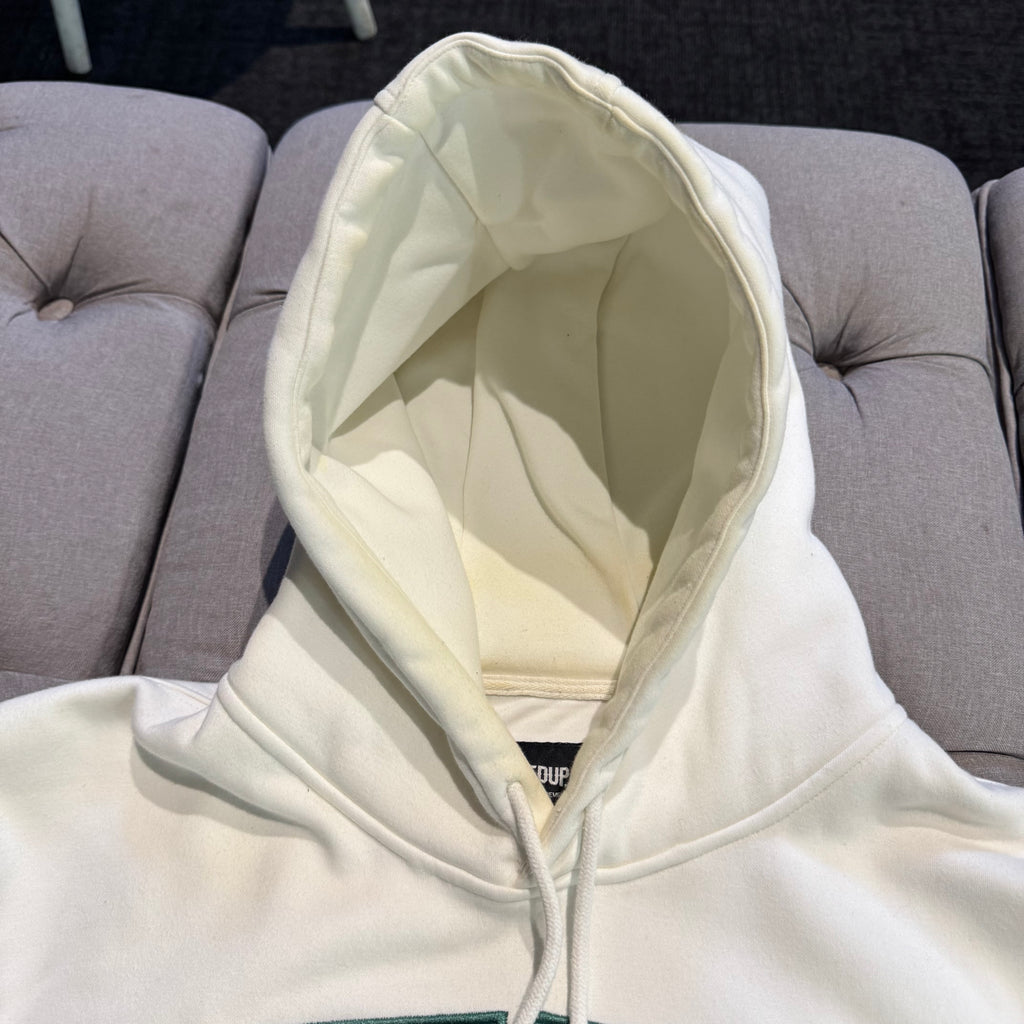 Geedup Team Logo Hoodie 'White Green' (Second hand)