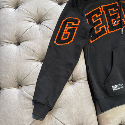 Geedup Team Logo Hoodie 'Black Orange' (Second hand)