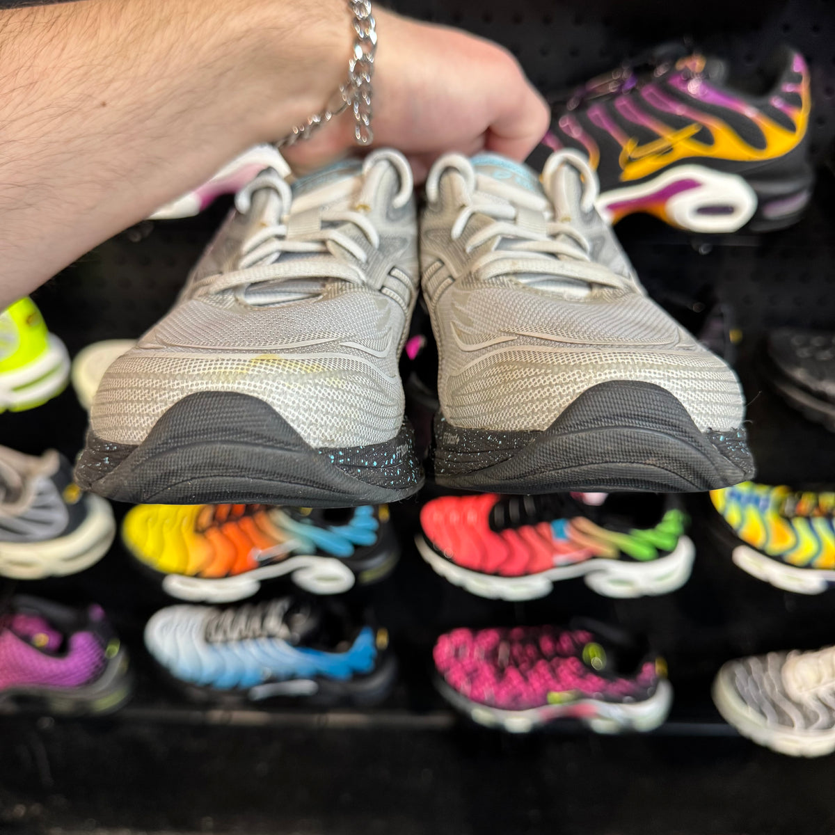 Asics Gel Quantum 360 8 Two Pack 'Black Grey Ice Blue' (Second hand)