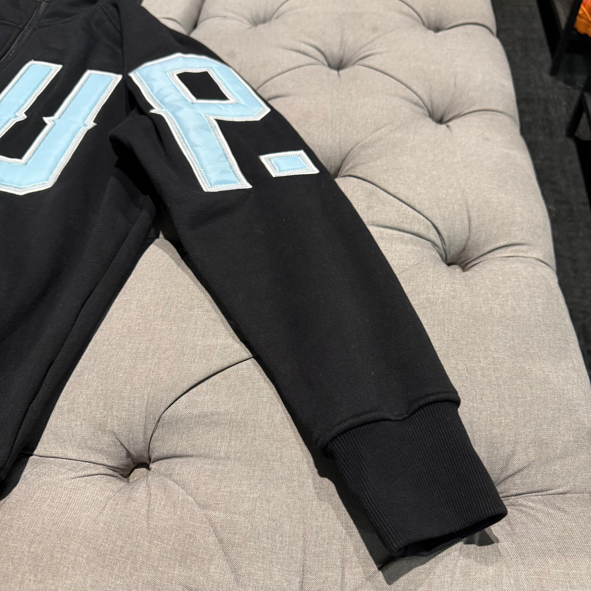 Geedup GDUP Logo Zip-up Hoodie 'Black Baby Blue' (Second hand)
