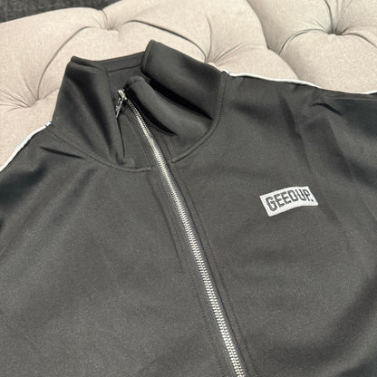 Geedup Play For Keeps Zip Up Jacket 'Black Baby Blue' (Second hand)