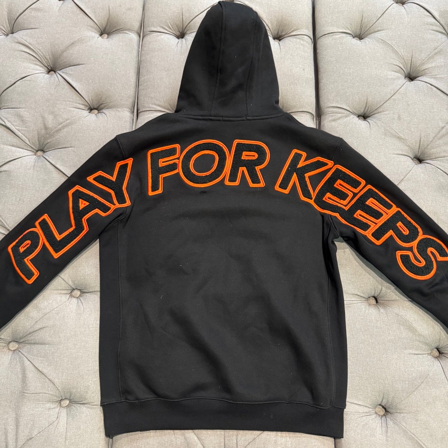 Geedup Play For Keeps Hoodie 'Black Black Orange' (Second hand)