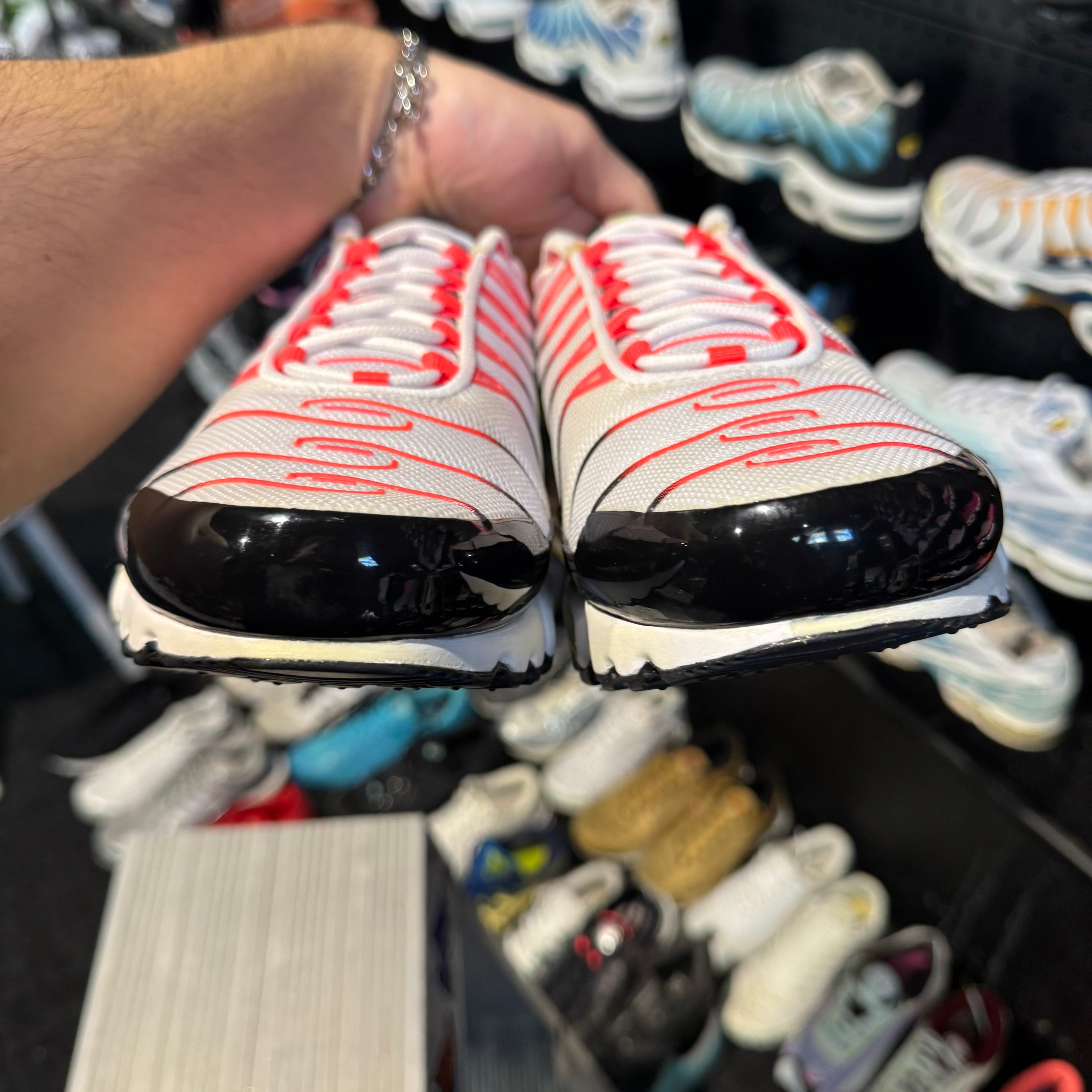 Nike Air Max Plus TN 'White Crimson Venom' (Brand New)