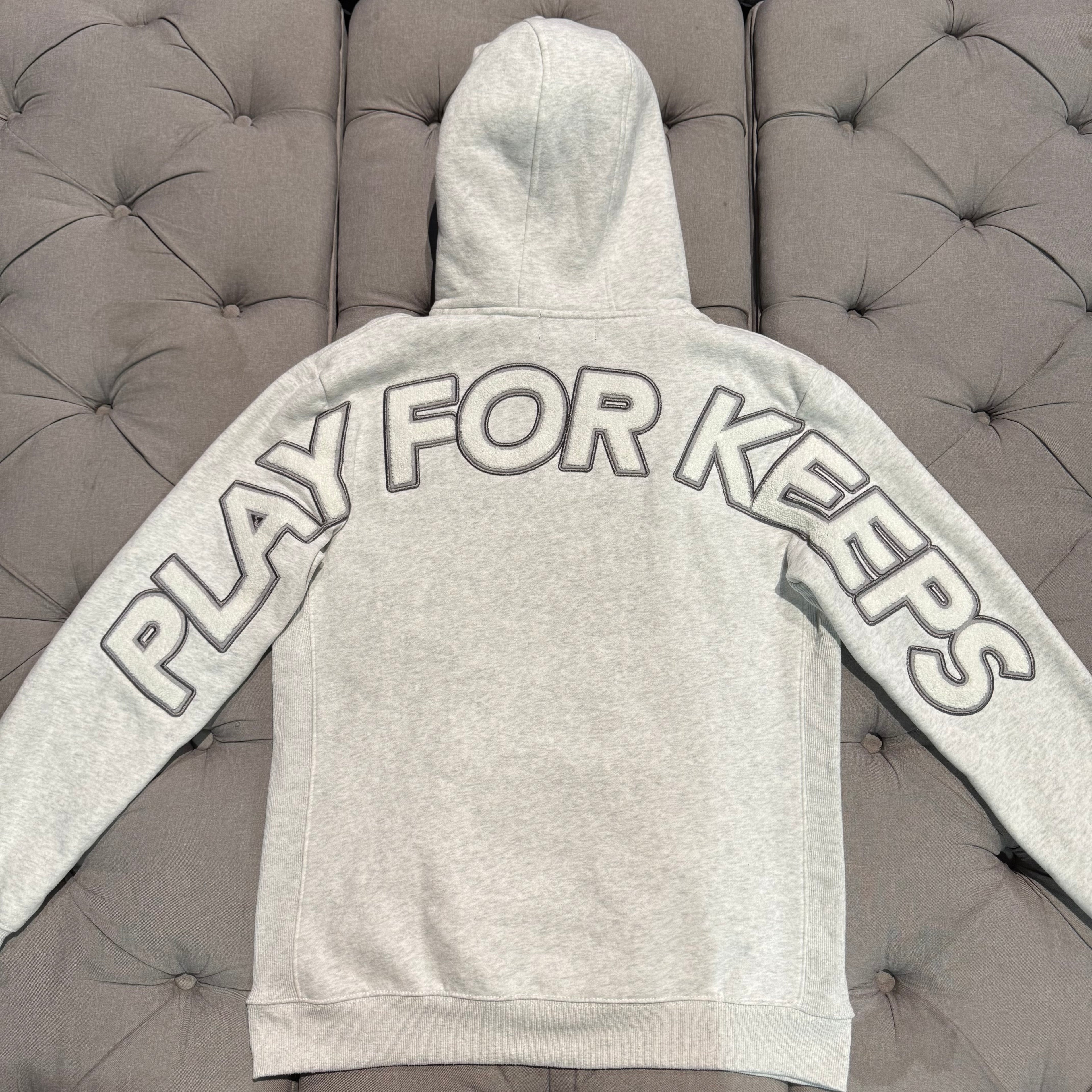 Geedup Play For Keeps Hoodie 'White Marle White' (Second hand)