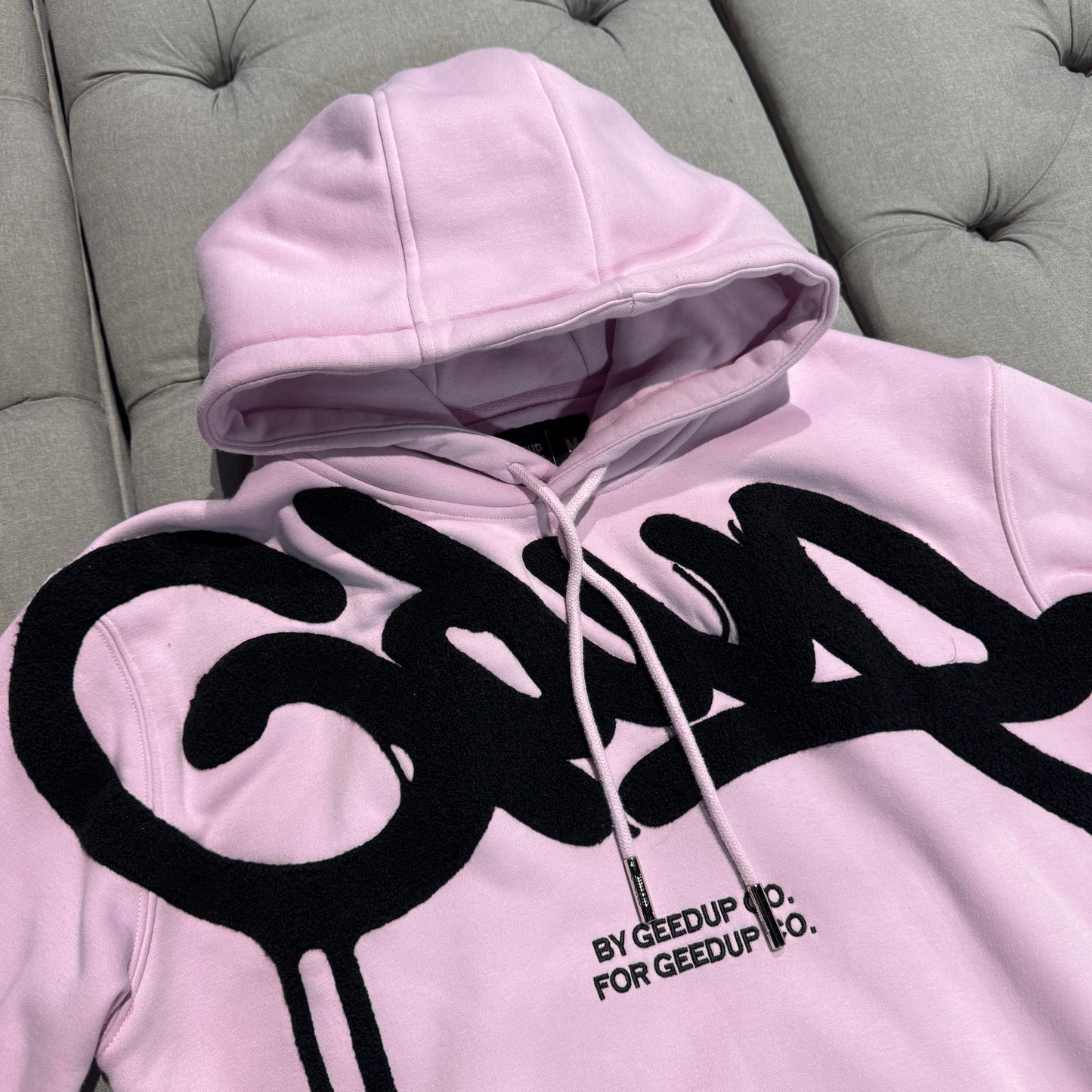 Geedup Handstyle Hoodie 'Lavender Black' (Second hand)