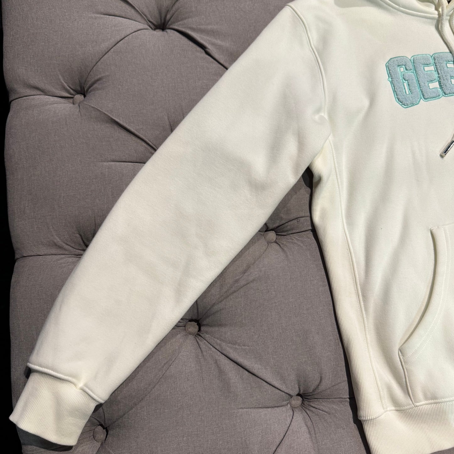 Geedup Play For Keeps Hoodie 'Bone White Teal' (Second hand)