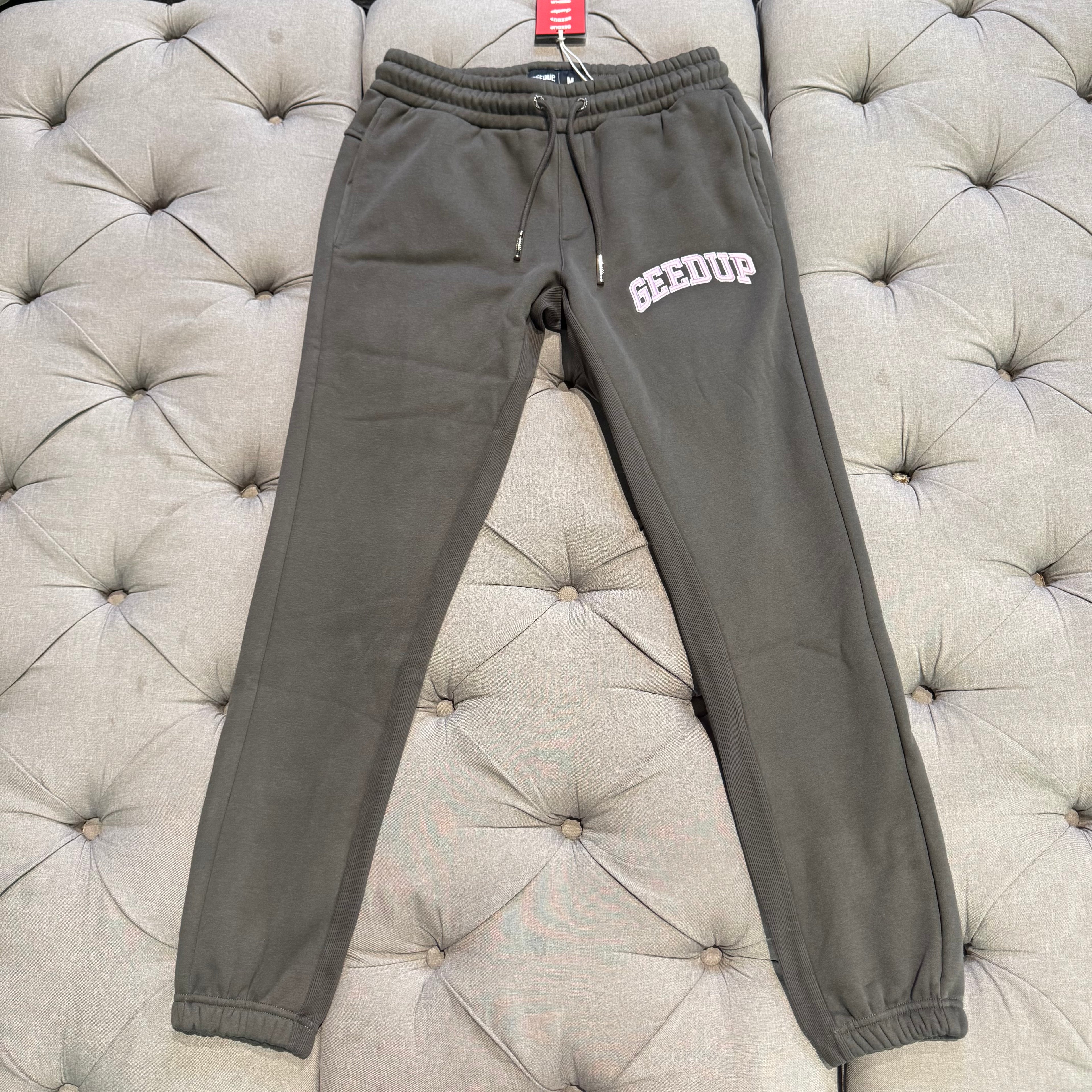 Geedup Arch Logo Track Pants 'Brown Dusty Pink' (Brand New)