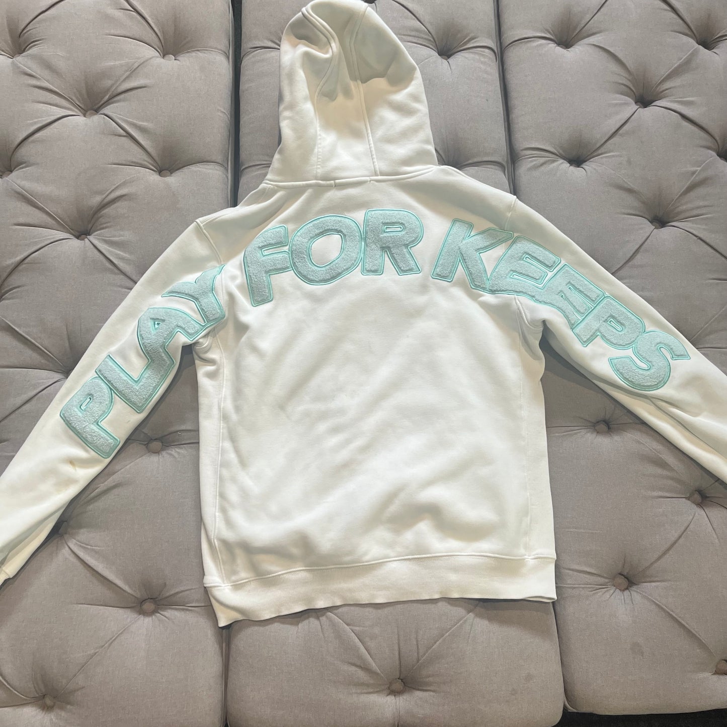 Geedup Play For Keeps Hoodie 'Bone Teal' (Second hand)