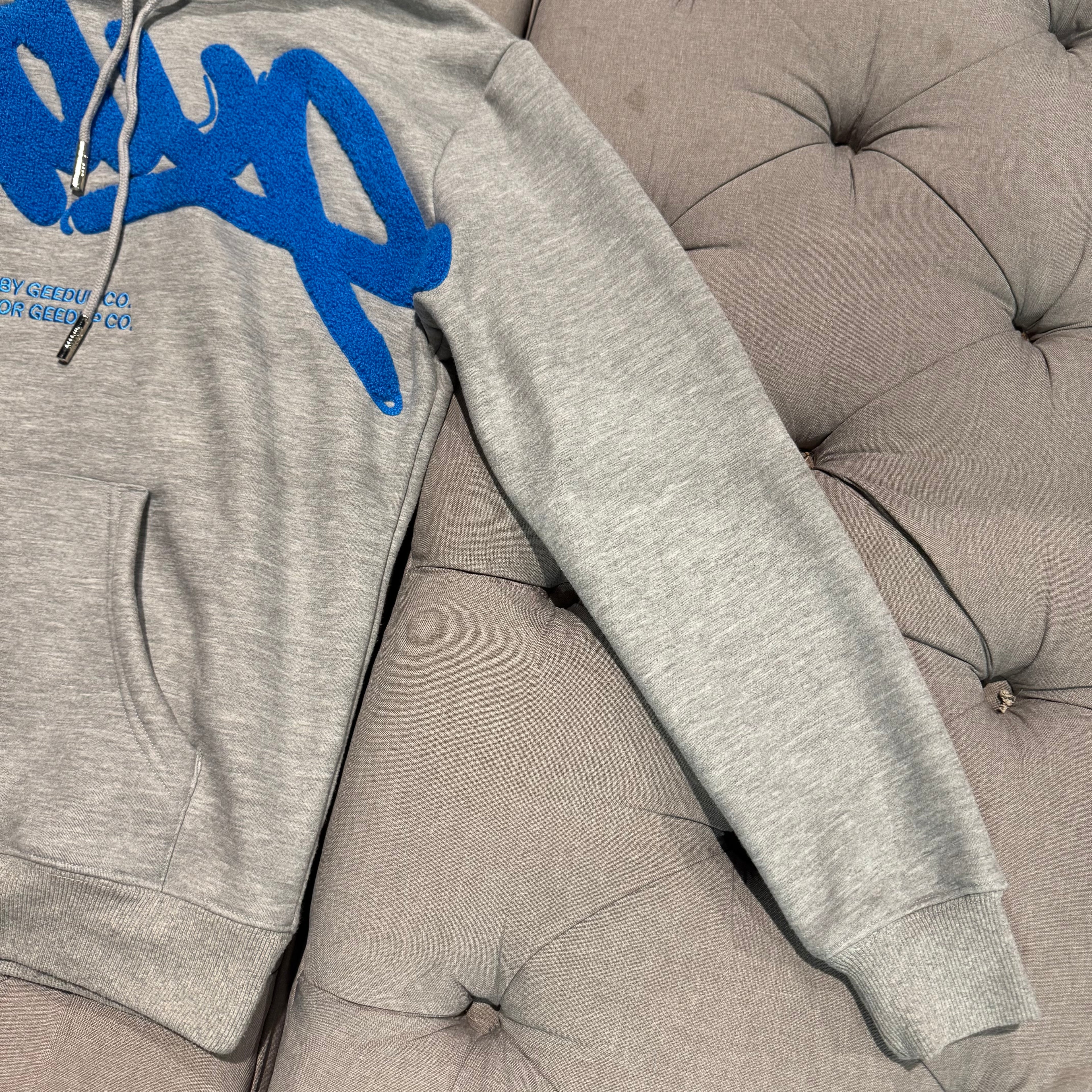 Geedup Handstyle Hoodie 'Grey Blue' (Second hand)
