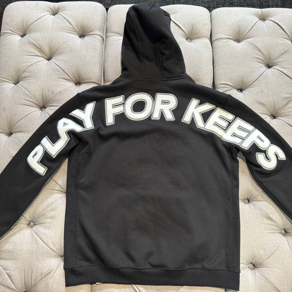Geedup Play For Keeps Hoodie 'Black White' (Second hand)