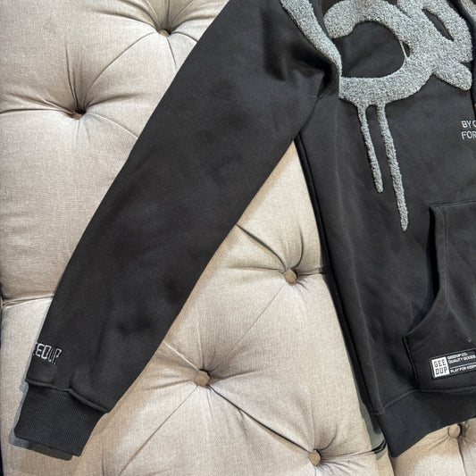 Geedup Handstyle Hoodie 'Black Grey' (Second hand)