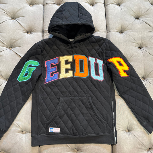 Geedup Team Logo Hoodie 'Holy Grail Multi Color 2.0 Quilt' (Second hand)