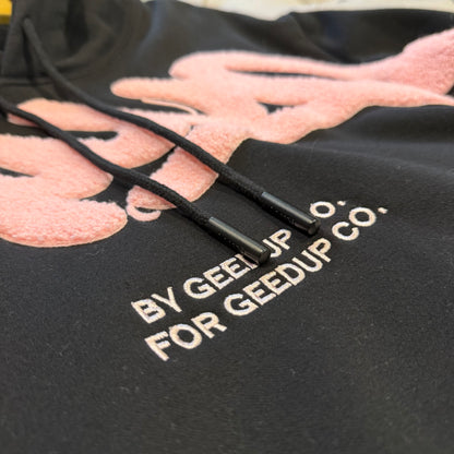 Geedup Handstyle Hoodie 'Black Pink' (Second hand)