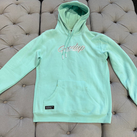Geedup 10 Years In The Field Hoodie 'Teal/Aqua White' (Second hand)