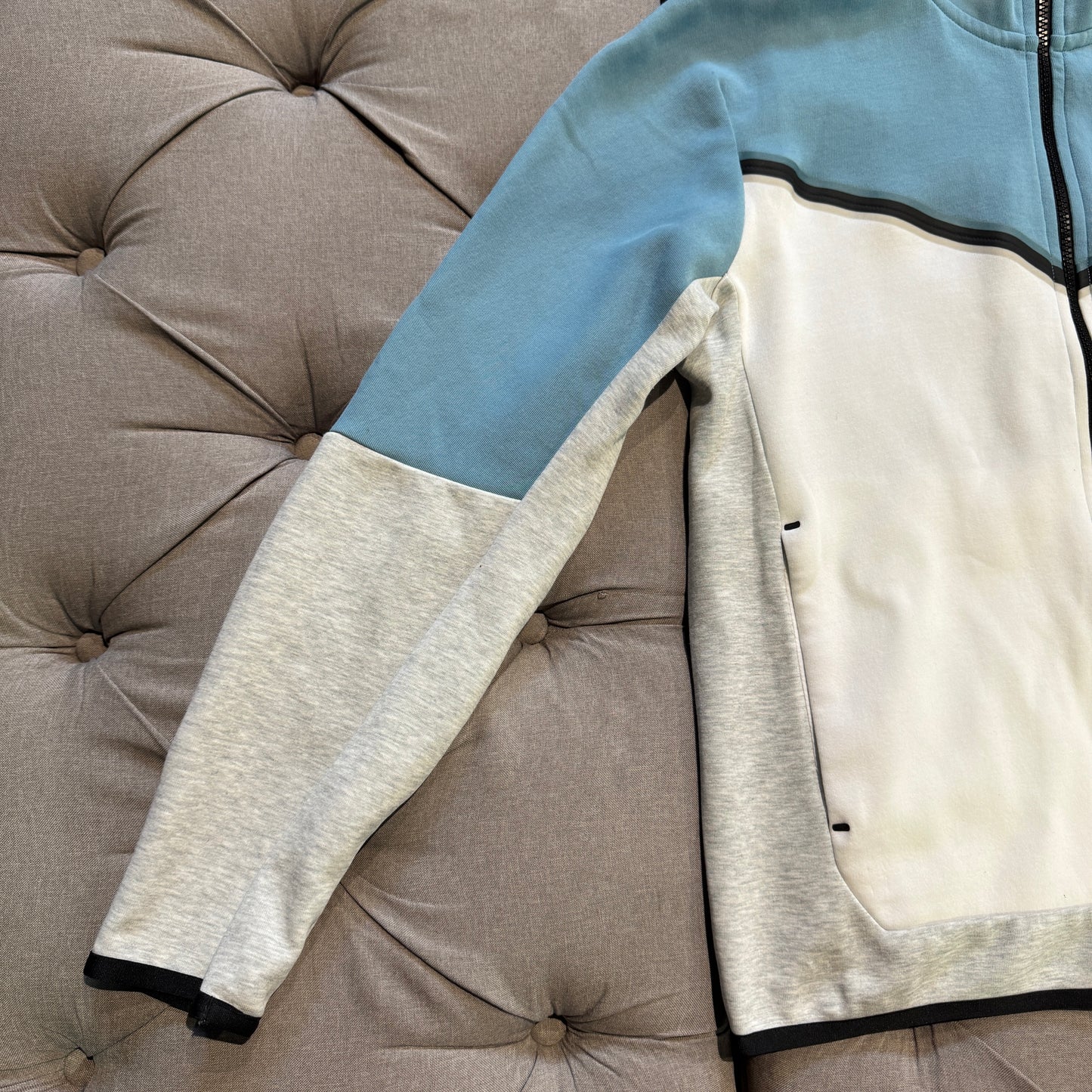 Nike Tech Fleece Jacket 'Blue White Grey' (Second hand)