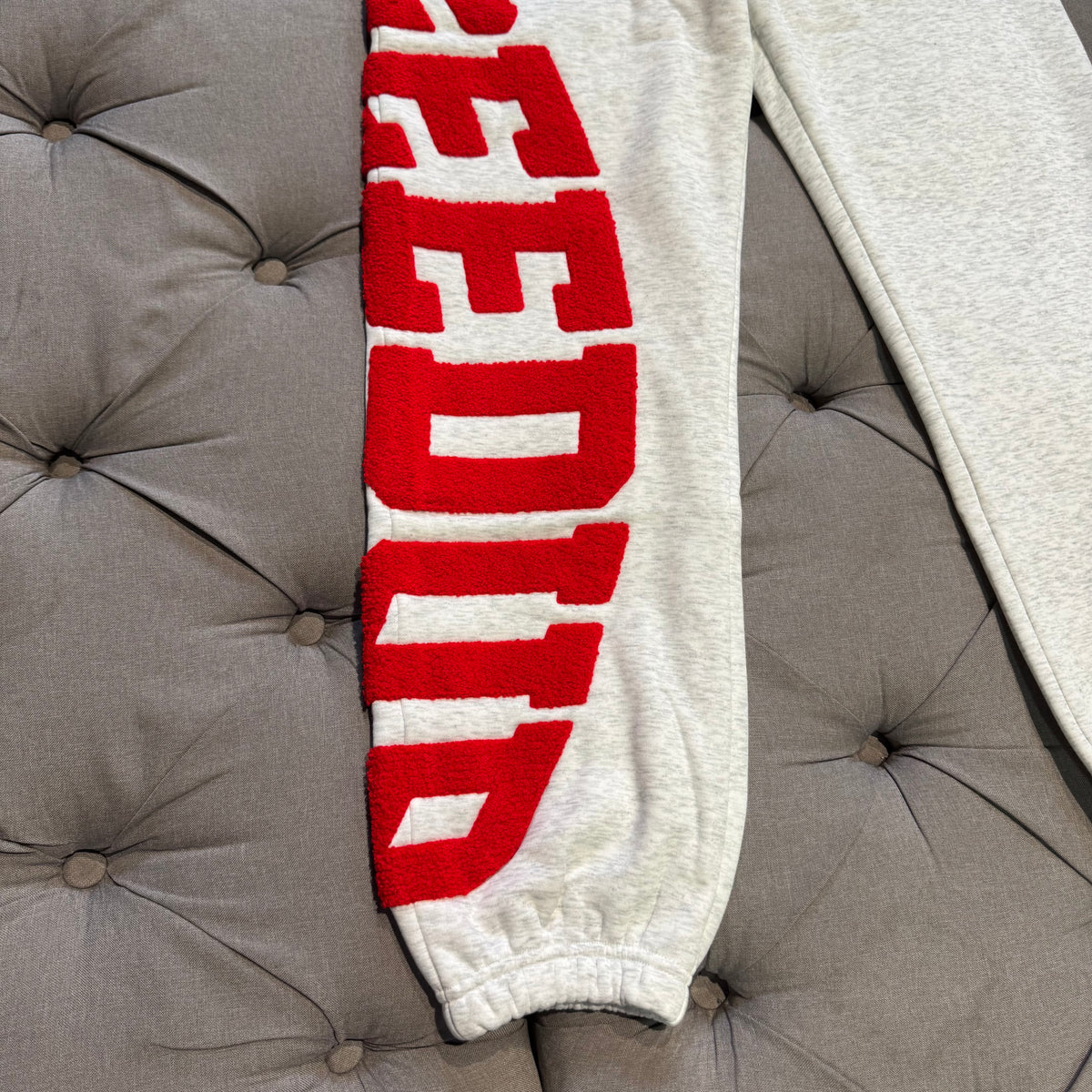 Geedup Team Logo Track Pants 'Marle White Red' (Brand New)