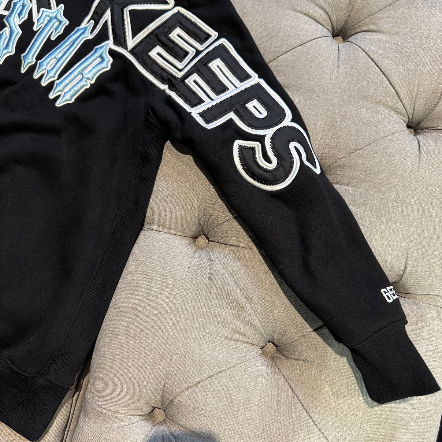 Geedup x Trapstar PFK x Irongate Hoodie 'Black Blue' (Second hand)