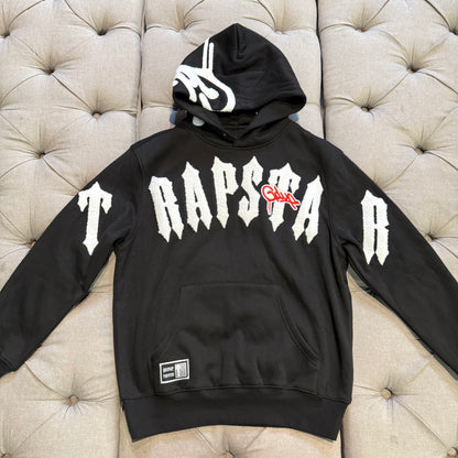 Geedup Handstyle x Trapstar Irongate Arch Hoodie 'Black White' (Brand New)