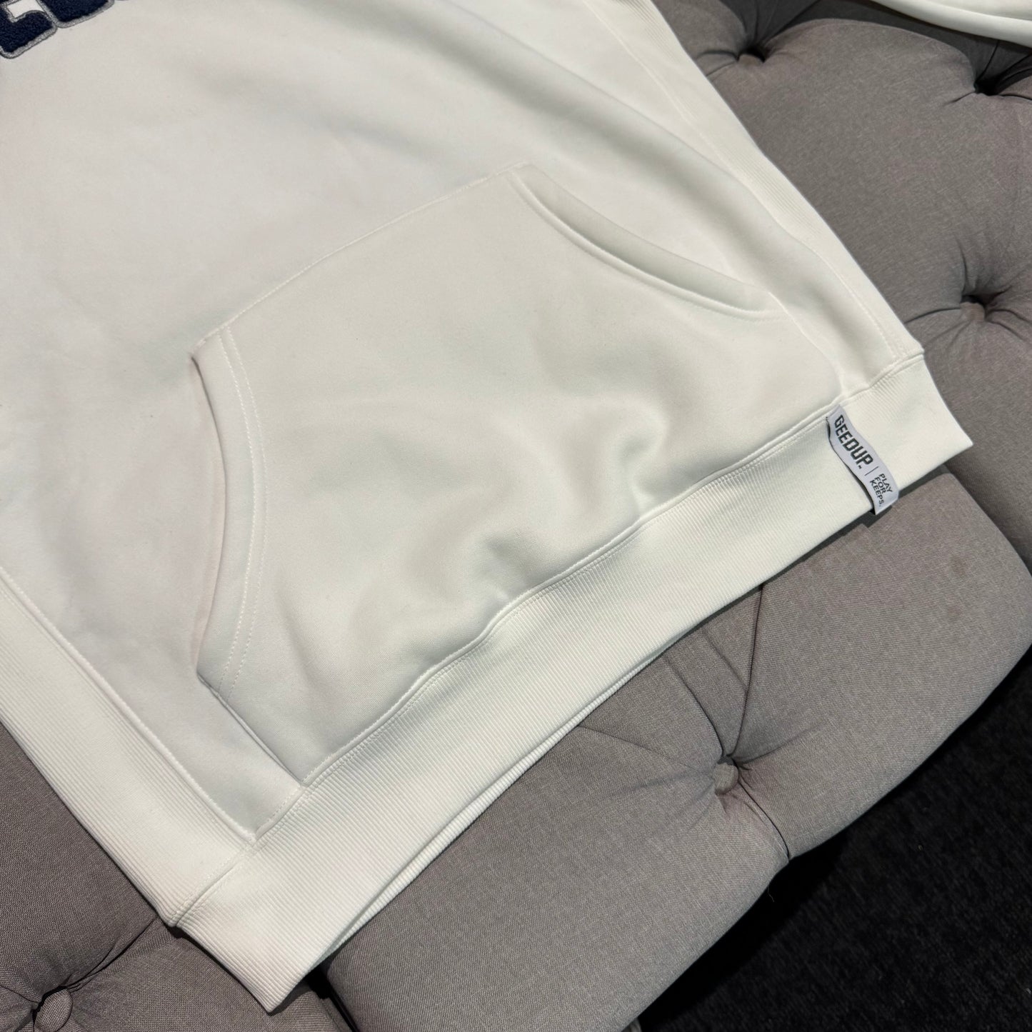 Geedup Play For Keeps Hoodie 'Cream Navy' (Second hand)