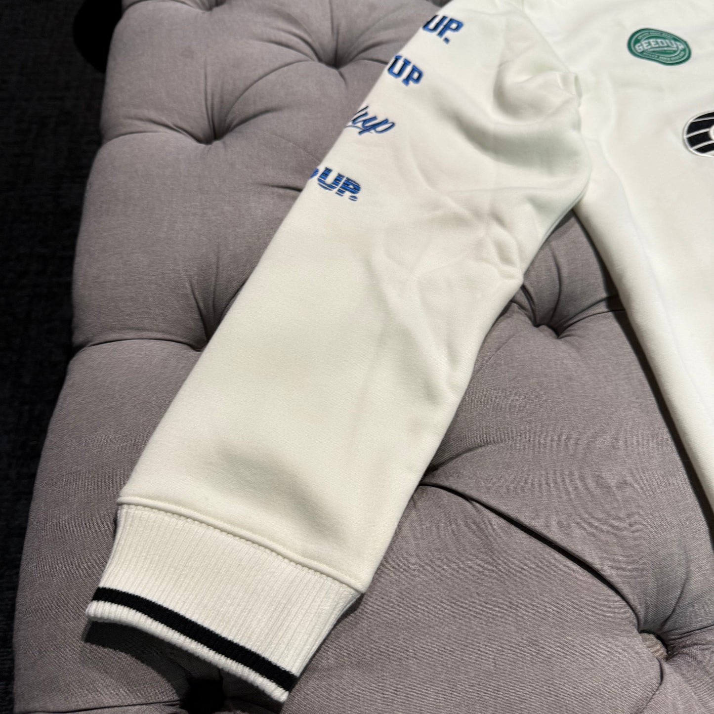 Geedup Sydney To LA Quarter-Zip 'Cream Black' (Brand New)