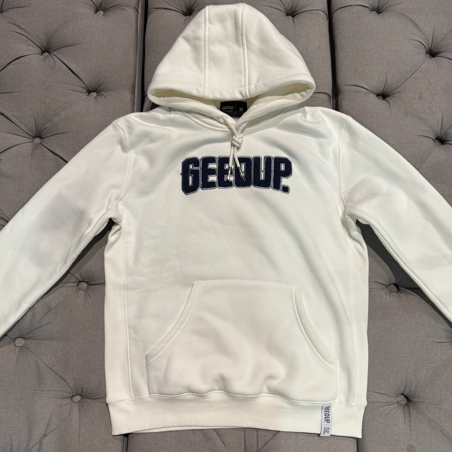Geedup Play For Keeps Hoodie 'Cream Navy' (Second hand)