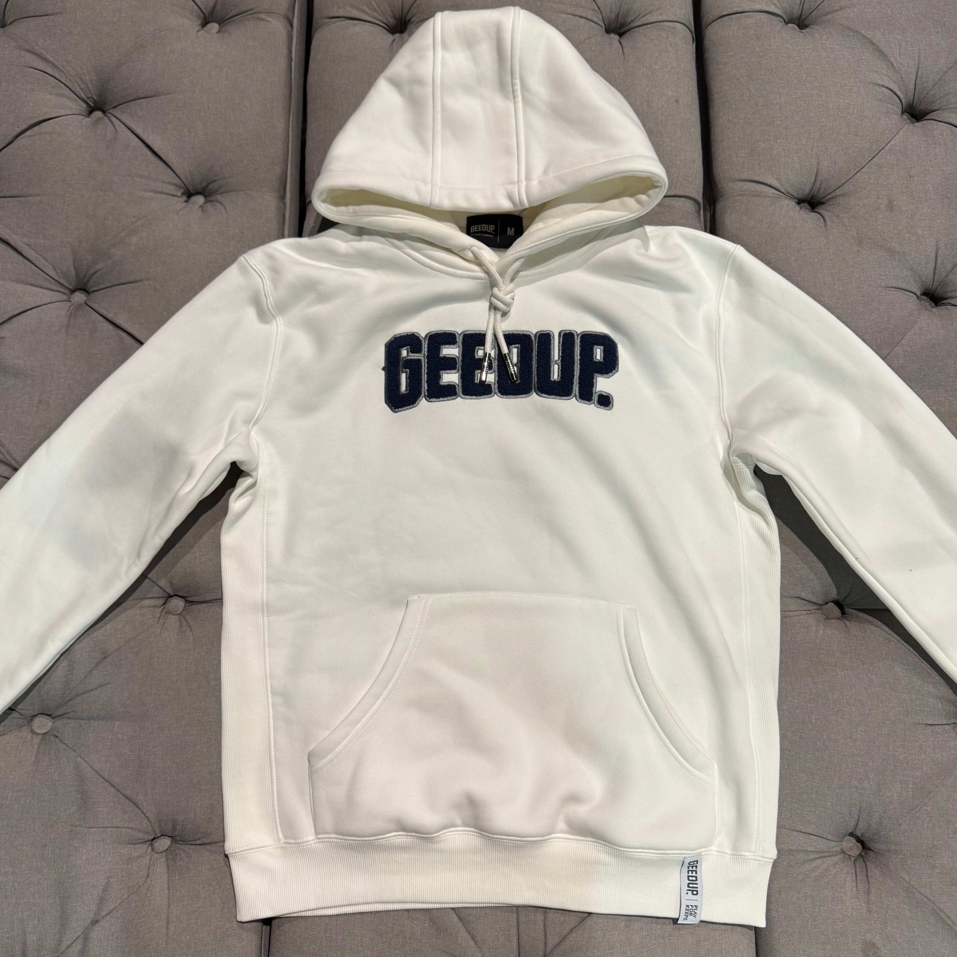 Geedup Play For Keeps Hoodie 'Cream Navy' (Second hand)